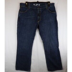 Wrangler Retro Slim Boot Jeans Men’s 40x32 Blue Denim Western Durable Cowboy